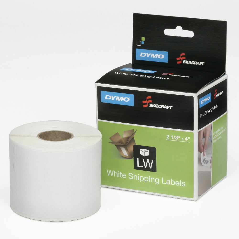 Image of Dymo® SKILCRAFT® Shipping Labels, Black on White, 2-1/8" x 4", 2/Package, Case of 10 Packages