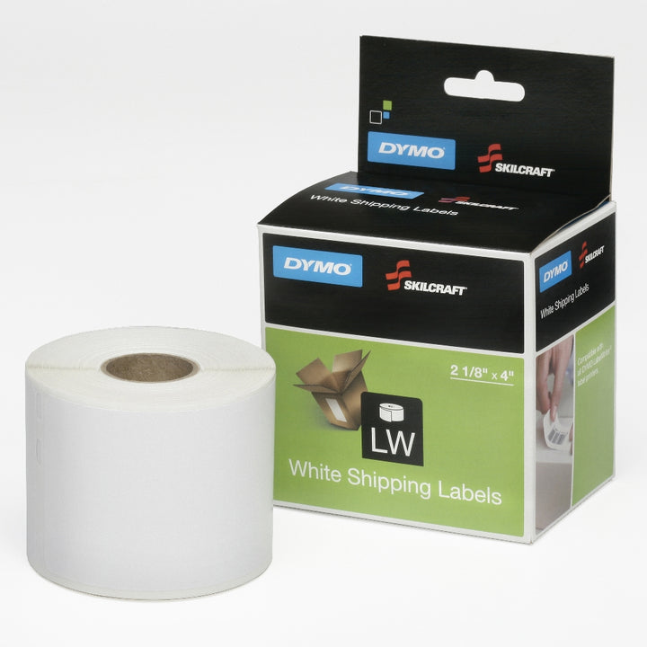 Image of Dymo® SKILCRAFT® Shipping Labels, Black on White, 2-1/8" x 4", 2/Package, Case of 10 Packages