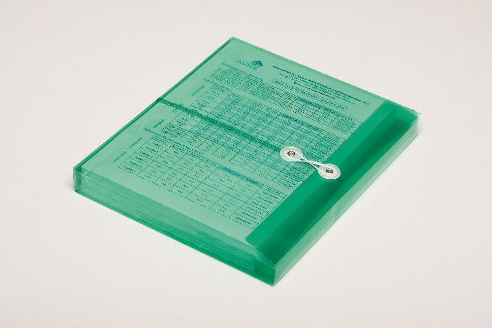 Image of SKILCRAFT® String-Tie Side-Loading Expansion Envelope, Green, 5/Package, Case of 10 Packages