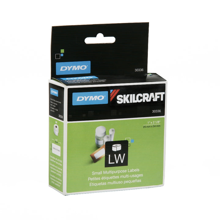 Image of Dymo® SKILCRAFT® Thermal Labels, Black on White, 1" x 2-1/8", Case of 10