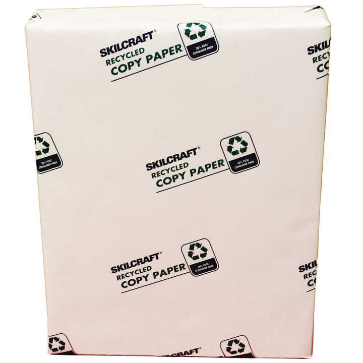 Image of SKILCRAFT® 30% Post-Consumer Recycled Convenience Copy Paper - Ream Wrapped - 3 Reams/BX