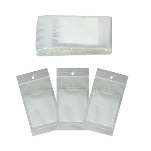 Image of C-Line® 47235 Write-On Poly Bags, 2 Mil, 3" X 5", Clear, 1,000/carton