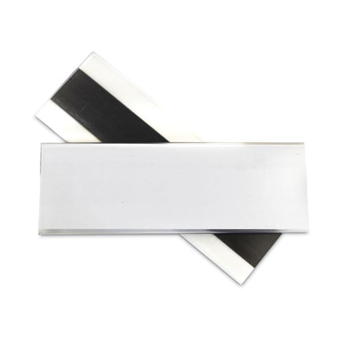 Image of C-Line® 87247 HOL-DEX Magnetic Shelf/Bin Label Holders, Side Load, 2 x 6, Clear, 10/Box