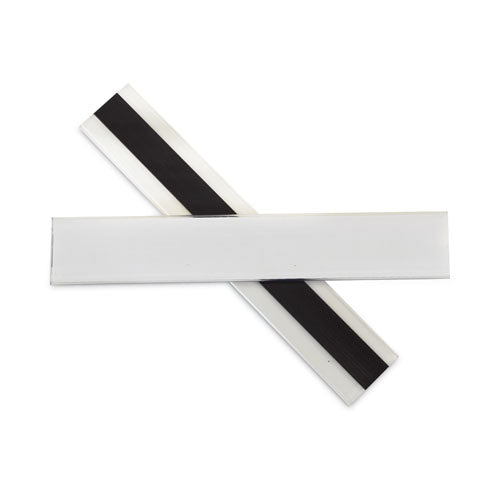 Image of C-LineÂ® HOL-DEX Magnetic Shelf/Bin Label Holders, Side Load, 1 x 6, Clear, 10/Box