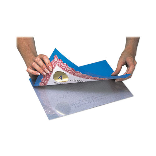 Image of C-Line® 65004 Cleer Adheer Self-Adhesive Laminating Film, 2 Mil, 9" X 12", Non-Glare Clear, 50/box