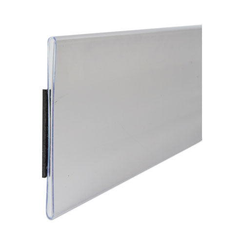 Image of C-Line® 87247 HOL-DEX Magnetic Shelf/Bin Label Holders, Side Load, 2 x 6, Clear, 10/Box