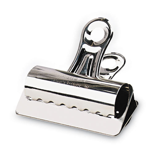 Image of X-ACTO® 2004LMR Bulldog Clips, Jumbo, Nickel, 12/Box