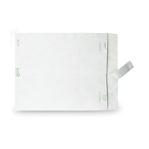 Image of Survivor® QUAR1582 Lightweight 14 lb Tyvek Catalog Mailers, #13 1/2, Square Flap, Redi-Strip Adhesive Closure, 10 x 13, White, 50/Box