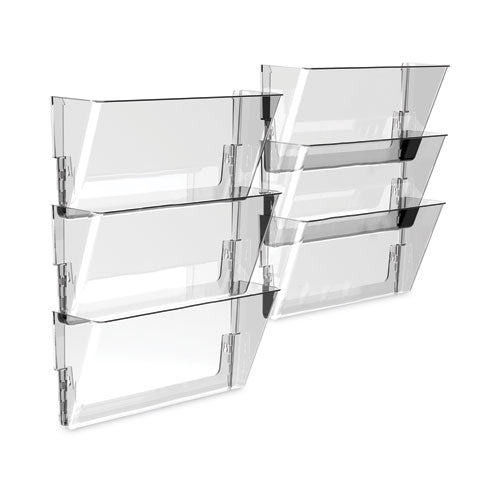 Image of Storex Wall File, Legal Size, 16" x 4" x 7", Clear