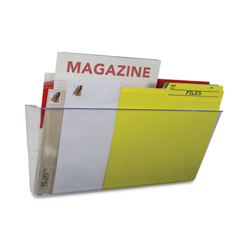 Image of Storex Wall File, Legal Size, 16" x 4" x 7", Clear