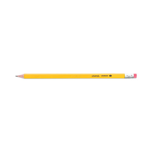 Image of Universal UNV55402 #2 Pre-Sharpened Woodcase Pencil, Hb (#2), Black Lead, Yellow Barrel, 72/pack