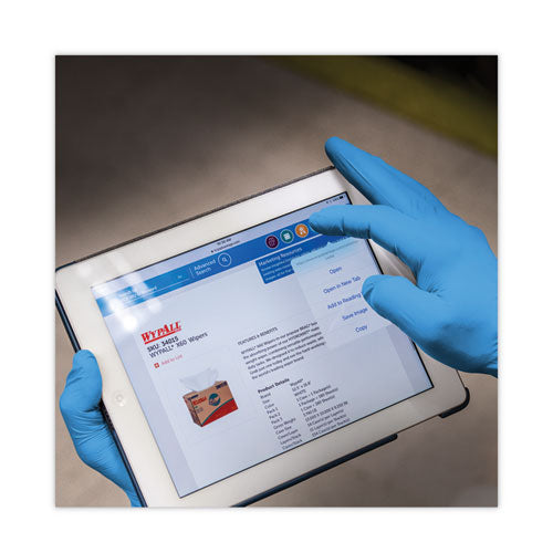 Image of KleenGuard 54423 G10 2PRO Nitrile Gloves, Powder-Free, Large, 6 mil Thick, 9.5" Long, Blue, 100/Box, 10 Boxes/Carton