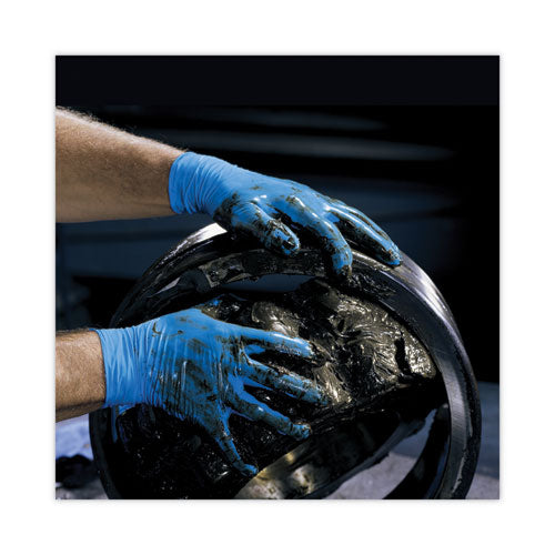 Image of KleenGuard 54422 G10 2PRO Nitrile Gloves, Powder-Free, Medium, 6 mil Thick, 9.5" Long, Blue, 100/Box