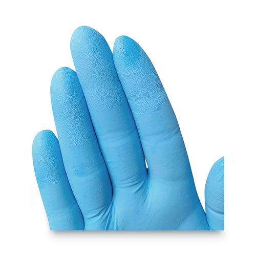 Image of KleenGuard 54187 G10 Comfort Plus Blue Nitrile Gloves, Powder-Free, Medium, 4 mil Thick, 9.5" Long, Light Blue, 100/Box