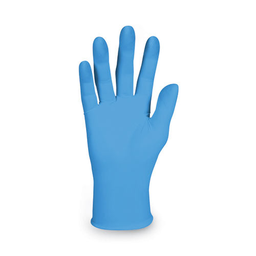 Image of KleenGuard 54423 G10 2PRO Nitrile Gloves, Powder-Free, Large, 6 mil Thick, 9.5" Long, Blue, 100/Box, 10 Boxes/Carton