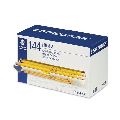 Image of Staedtler® 13247C144A Woodcase Pencil, HB (#2), Black Lead, Yellow Barrel, 144/Pack