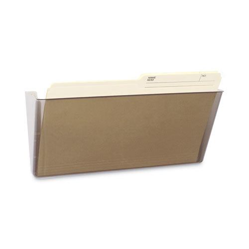 Image of Storex Wall File, Letter Size, 13" x 4" x 7", Clear