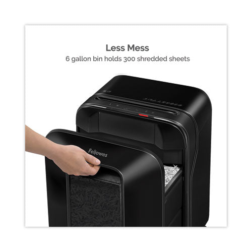 Image of Fellowes® FEL5501401 Powershred Lx170 Cross-Cut Shredder, 12 Manual Sheet Capacity