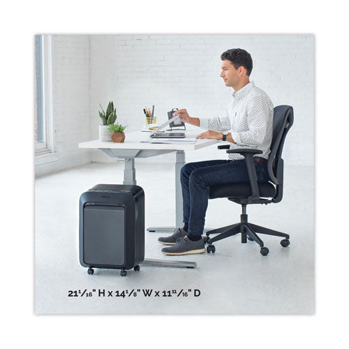 Image of Fellowes® FEL5501601 Powershred Lx180 Cross-Cut Shredder, 16 Manual Sheet Capacity