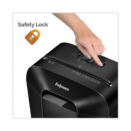 Image of Fellowes® FEL4400201 Powershred Lx45 Cross-Cut Shredder, 8 Manual Sheet Capacity