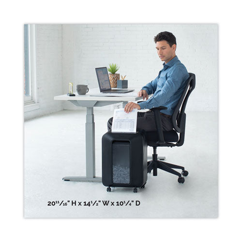 Image of Fellowes® FEL5501401 Powershred Lx170 Cross-Cut Shredder, 12 Manual Sheet Capacity