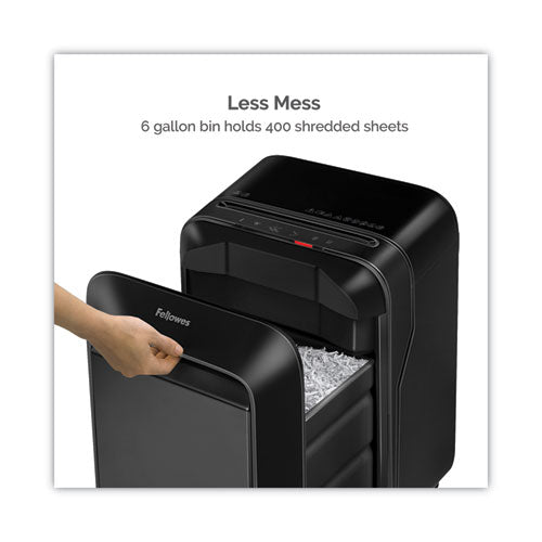 Image of Fellowes® FEL5501601 Powershred Lx180 Cross-Cut Shredder, 16 Manual Sheet Capacity