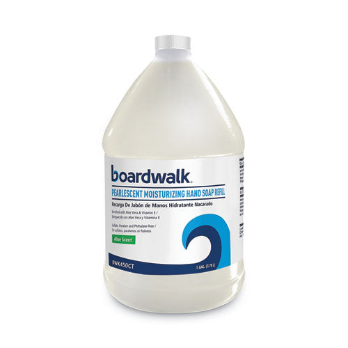 Image of Boardwalk® 601200-41ESSN Pearlescent Moisturizing Liquid Hand Soap Refill, Aloe Scent, 1 gal Bottle