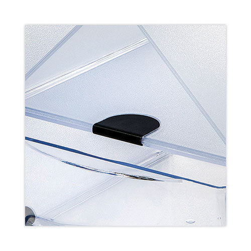 Image of deflecto® 350501 Stackable Cube Organizer, Double Cube, Plastic, 12 x 6 x 6, Clear