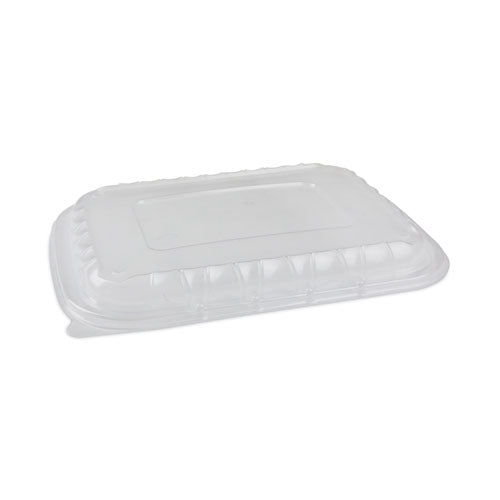 Image of Pactiv Evergreen YCNV12X9PPDL EarthChoice Entree2Go Takeout Container Vented Lid, 11.8 x 8.8 x 1, Clear, Plastic, 200/Carton