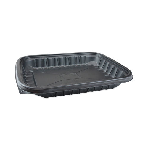 Image of Pactiv Evergreen YCNB12X94800 EarthChoice Entree2Go Takeout Container, 48 oz, 11.8 x 8.8 x 1.61, Black, Plastic, 200/Carton