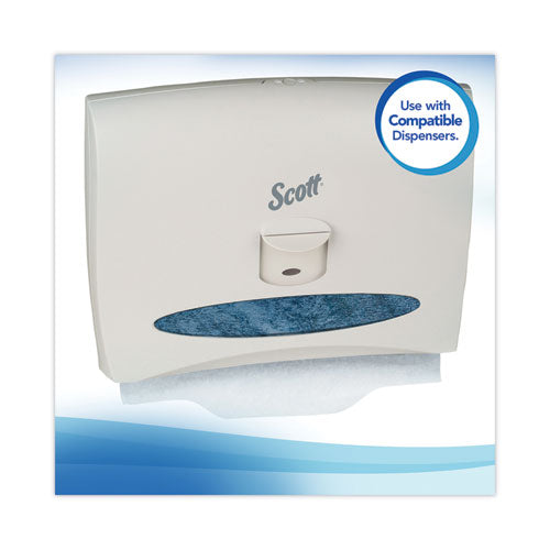 Image of Scott® 07140 Personal Seats Sanitary Toilet Seat Covers, 15 X 18, White, 125/pack, 24 Packs/carton