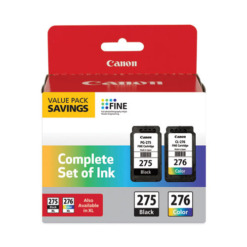 Image of Canon® 4988C005 4988C005 (PGI-275; CLI-276) Multipack Ink, Black/Tri-Color
