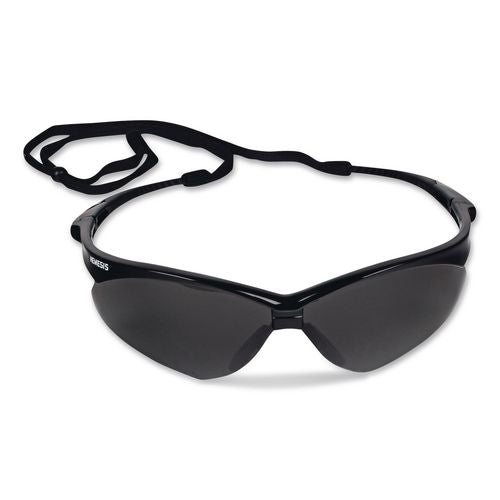 Image of KleenGuard KCC 22475 Nemesis Safety Glasses, Black Half Frame, Smoke Dual Lens