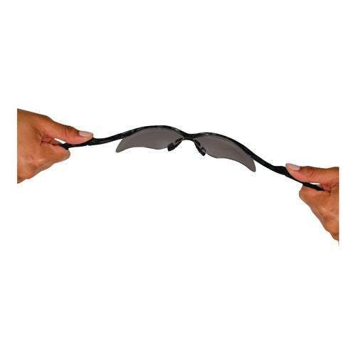 Image of KleenGuard KCC 22475 Nemesis Safety Glasses, Black Half Frame, Smoke Dual Lens