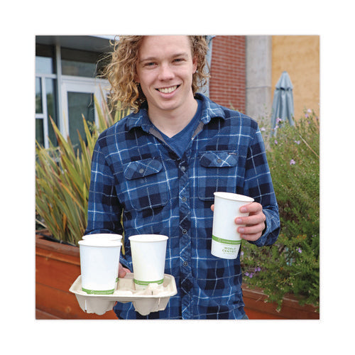Image of World Centric® CUPA16 Paper Hot Cups, 16 Oz, White, 1,000/carton