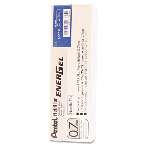 Image of Pentel® LRN7-C Refill For Pentel Energel Retractable Liquid Gel Pens, Medium Needle Tip, Blue Ink