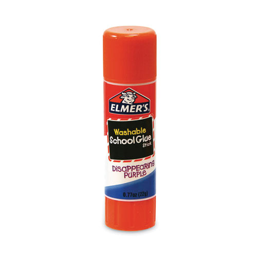 Image of Elmer's® E578 School Glue Stick, 0.77 oz, Applies Purple, Dries Clear, 6/Pack