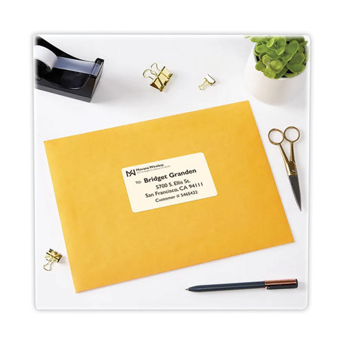 Image of Avery® 5816 Shipping Labels with TrueBlock Technology, Laser Printers, 2.5 x 4, White, 8/Sheet, 25 Sheets/Pack