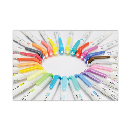 Image of Zebra® 78525 Mildliner Double Ended Highlighter Variety Pack, Asst Ink Colors, Bold-Chisel/Fine-Bullet Tips, Asst Barrel Colors, 25/Pack