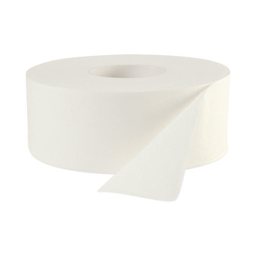 Image of Boardwalk® B6100 JRT Jumbo Roll Bathroom Tissue, Septic Safe, 2-Ply, 3.3" x 1,000 ft, White, 12 Rolls/Carton