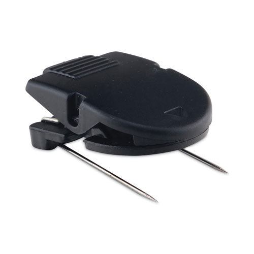 Image of Advantus 75345 Wall Clips for Fabric Panels, 40 Sheet Capacity, Black, 50/Box