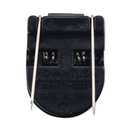 Image of Advantus 75345 Wall Clips for Fabric Panels, 40 Sheet Capacity, Black, 50/Box