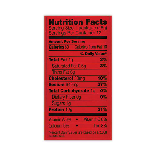 Image of Jack Link™s 2027 Beef Steak, Original, 1 oz, 12/Box