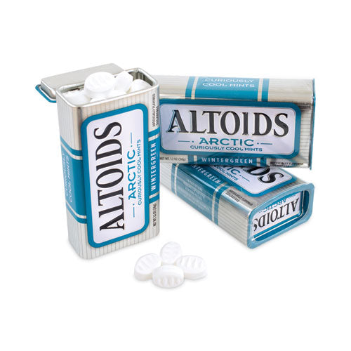 Image of Altoids® 876775 Arctic Wintergreen Mints, 1.2 oz, 8 Tins/Pack