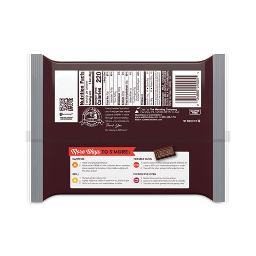 Image of Hershey®'s 29005 Milk Chocolate Bar, 1.55 oz Bar, 6 Bars/Pack, 2 Packs/Box