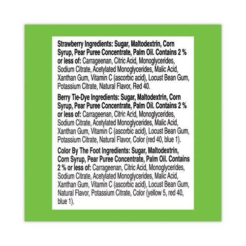 Image of Betty Crocker 41909 Fruit By The Foot Variety Pack, Assorted Flavors, 0.75 oz, 36 Pouches/Carton