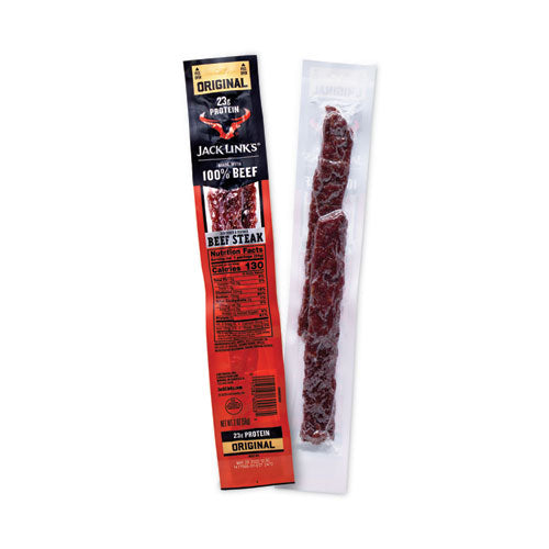 Image of Jack Link™s 6003 Jumbo Original Beef Steak, 2 oz Pack, 12/Box