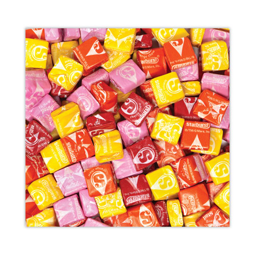 Image of Starburst® 28086 Original Fruit Chews, Cherry; Lemon; Orange; Strawberry, 50 Oz Bag