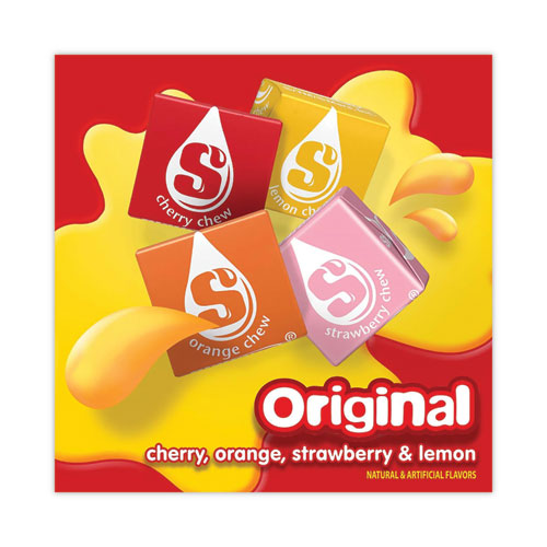 Image of Starburst® 28086 Original Fruit Chews, Cherry; Lemon; Orange; Strawberry, 50 Oz Bag