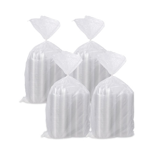 Image of Dart® CTR12BD SafeSeal Tamper-Resistant, Tamper-Evident Bowls with Dome Lid, 12 oz, 5.5" Diameter x 2.6" h, Clear, Plastic, 240/Carton